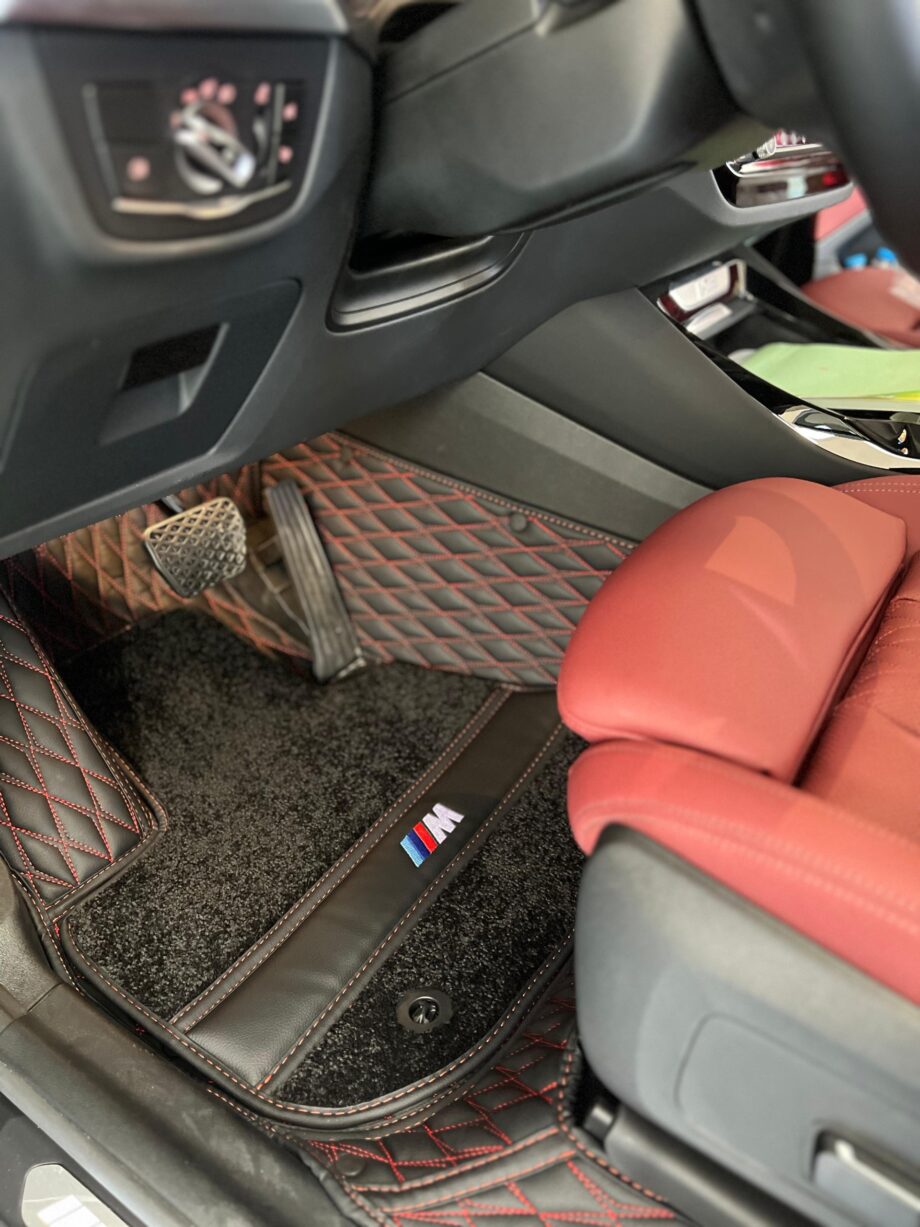 Red Stitching Car Mats Set